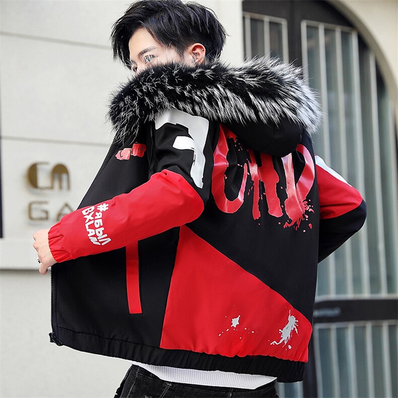 2020冬季加绒夹克外套潮流加绒加厚棉衣不带毛领70MY1907,男装夹克,A067