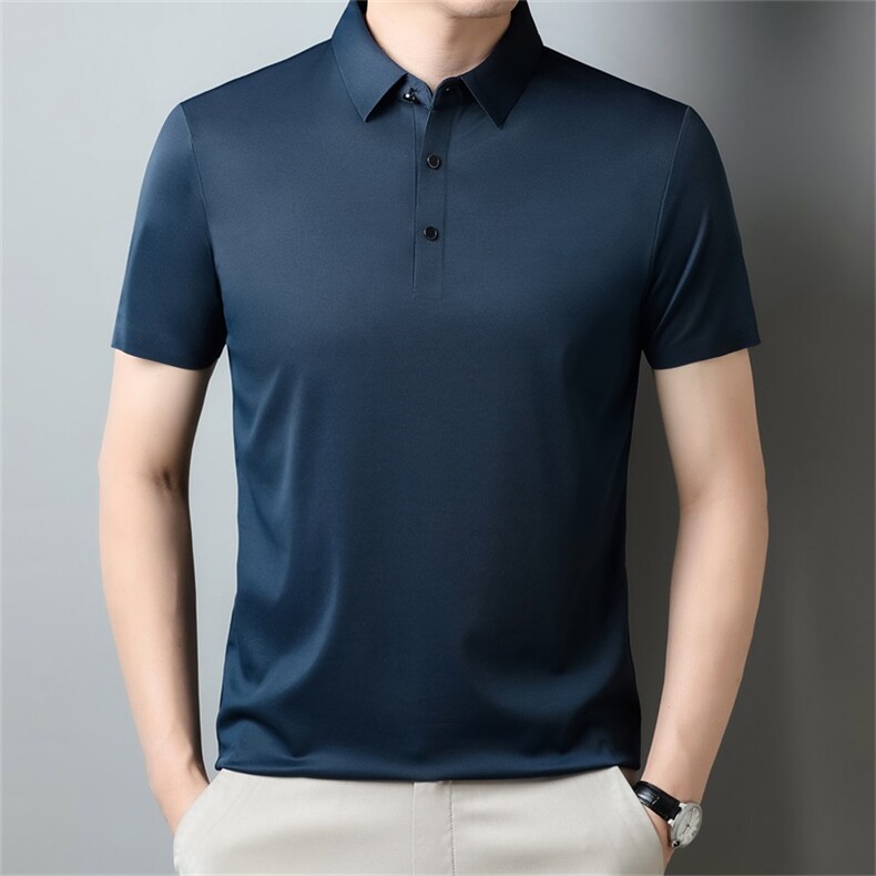 夏季新款商务休闲男士短袖T恤男式时尚潮流翻领体恤LBF6600-P53,男装T恤,星座1105-3