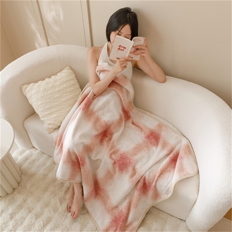 新款A类亲肤舒适披肩毯多莉羊绒，毯子，一起卖家纺