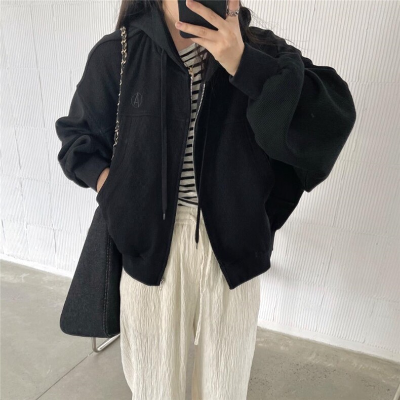 卫衣外套，女装卫衣/绒衫，mo cha dan