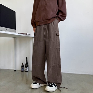 日系简约工装裤男春秋cleanfit潮牌休闲宽松口袋阔腿裤K5999-P53图片