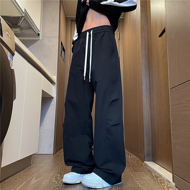 春季新款工装裤男宽松休闲直筒运动裤弯刀裤KZ633-P48图片