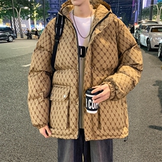 棉衣男冬季连帽棉袄外套韩版潮流宽松面包棉服MY846310B-1-P82，男装棉衣，星座310B-1