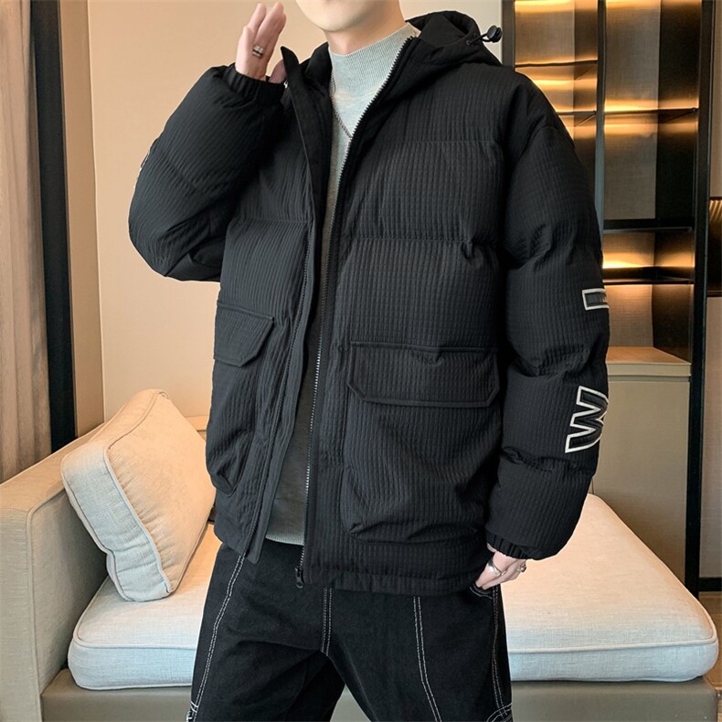 男士棉衣冬季2024新款加绒加厚青少年潮流外套男大码M0789-P110,男装棉衣,星座308B-2