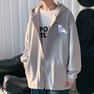 KS21262-P38 连帽开衫卫衣男运动外套大码班服图片