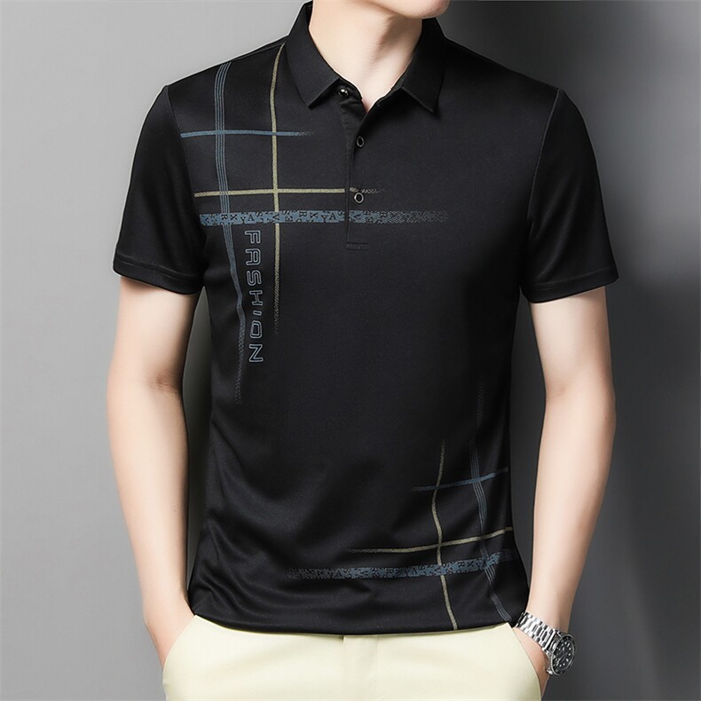 AL7605钱塘2020-3夏季男士精品翻领短袖休闲T恤P53,男装T恤,钱塘207-3