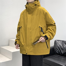 春秋季连帽个性百搭帅气男款情侣三防冲锋衣夹克外套2518-P78，男装夹克，电商B306