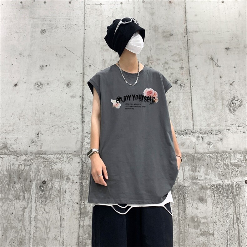 电商DSA028-BXP585棉夏季新款印花背心休闲圆领男,男装背心/马甲,电商A028