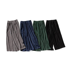白底平铺秋冬大码日系灯芯绒复古直筒阔腿裤裙裤男女潮K293/P65，男装休闲裤，钱塘713