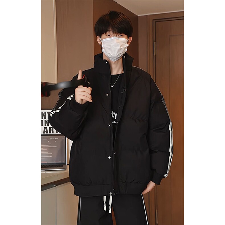 特批P65无差价冬深度库存10W件撞色防寒保暖时尚立领棉袄男M2912，男装棉衣，电商A001-1