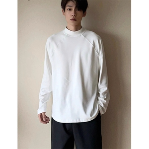 长袖T恤发热保暖内搭半高领打底上衣秋冬男女同款 TW213图片