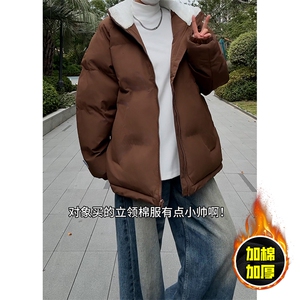 现货高品质美式高街冬季重磅三防加绒加厚羽绒棉衣厚外套棉服图片