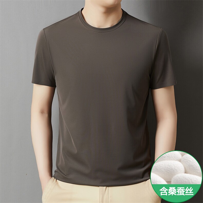 GDN2392春夏男士新款短袖T恤青年修身圆领体恤休闲体恤衫图片