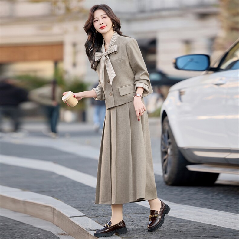 2025年春季新款设计感减龄休闲日常套裙女,女装套装/套裙,1C080