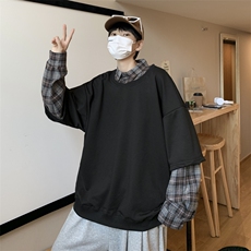 男春季新款卫衣假两件卫衣A01P38，男装卫衣，星座1116-2