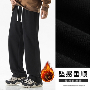 秋冬百搭华棉加绒加厚休闲裤高街螺纹束脚休闲裤-JRX1690特批37图片