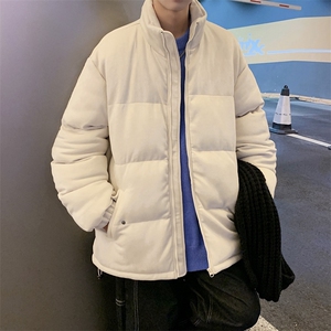 麂皮绒棉衣男潮流上衣港风加厚保暖宽松立领外套M0779-P100图片