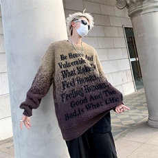 春秋新款毛衣男美式高街宽松高级感针织衫男生MZ73-P63，男装针织衫/毛衣，星座1109-3