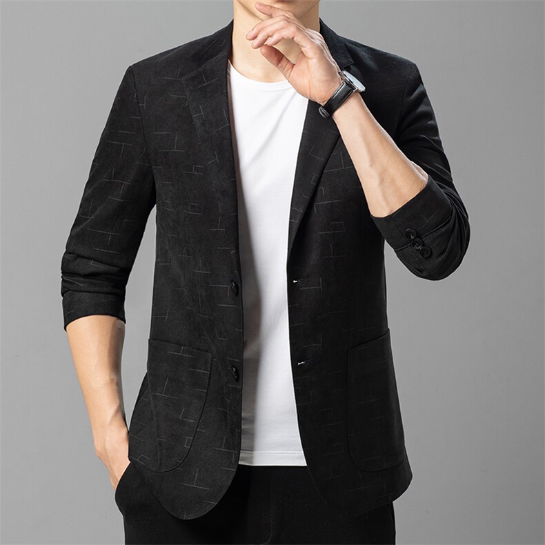 西服男秋季潮款休闲商务西服上衣中年男士单西外套ASD95116-P260,男装西服,电商B212（原钱塘6029）