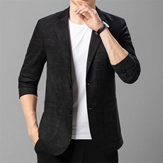 西服男秋季潮款休闲商务西服上衣中年男士单西外套ASD95116-P260，男装西服，电商B212（原钱塘6029）