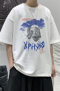 2025夏季 原创设计港风潮流美式宽松休闲T恤 B266-DX03-P30图片