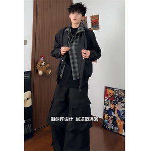 （）假两件潮牌夹克外套 5005-P78（裤子5004-P65）图片