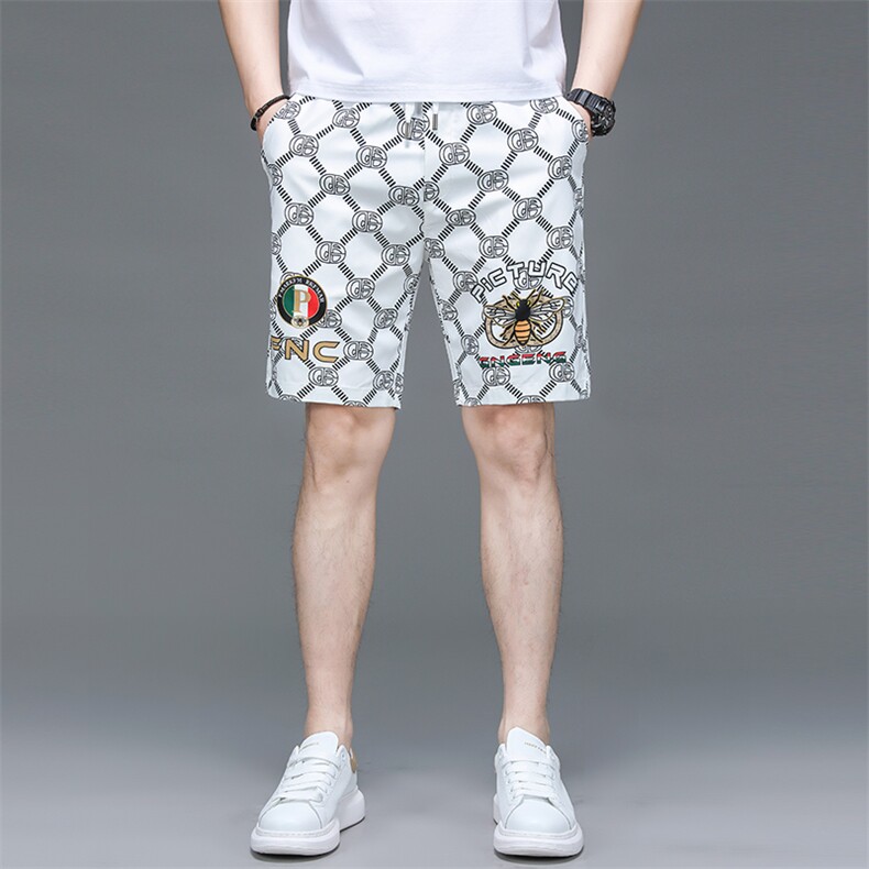 C2333505钱塘2020-2夏季新款男士印花薄款休闲裤时尚短裤P49图片