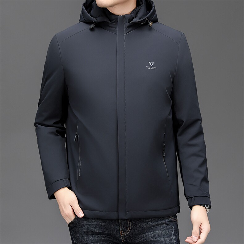 冬季加厚羽绒服男2026新款保暖休闲男装中年男士爸爸鸭绒,男装羽绒服,钱塘6003（原4033）