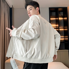 美式棒球服夹克男2025春款大码酷帅港风复古工装外套JK220-P75，男装夹克，星座308B-2