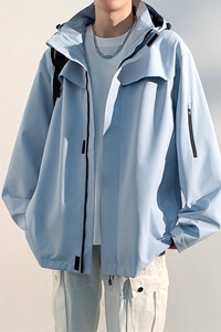 新款男女高品质户外登山服青少年学生冲锋衣夹克外套HS6606-P65图片