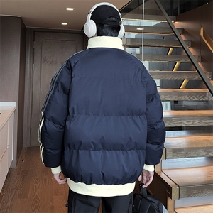 抖音得物二开 可供视频 拼接织带三防加厚羽绒棉衣外套棉服LL6667图片