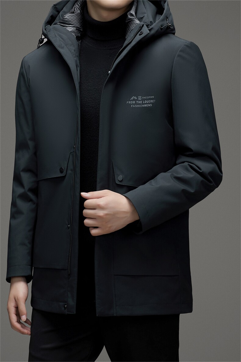 V3133钱塘2020-3冬季厚款商务休闲中年男士85鹅绒羽绒服P273,男装羽绒服,钱塘207-3