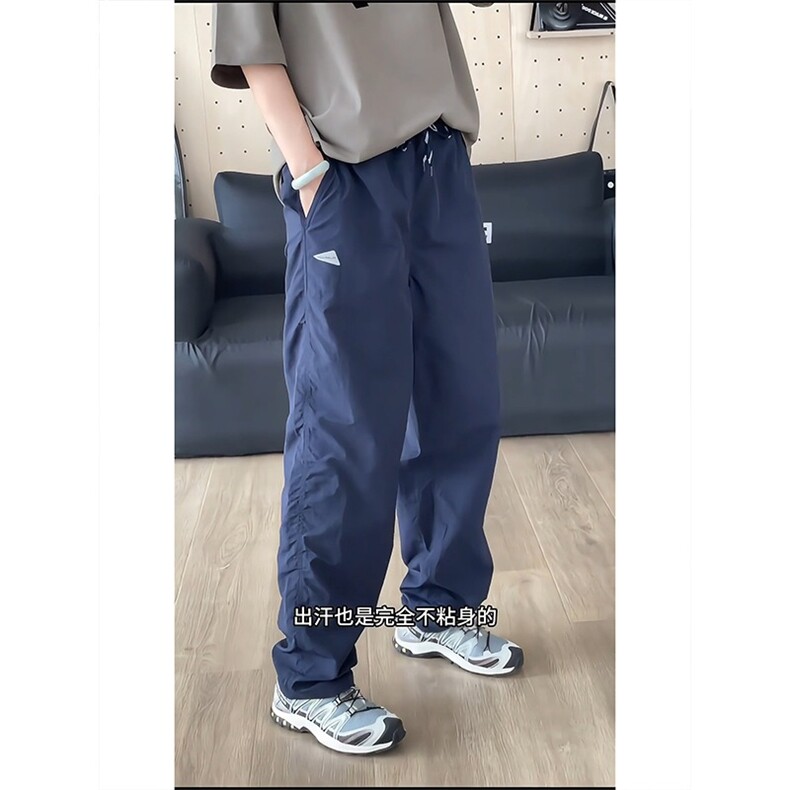 藏青色工装伞兵裤子男夏季美式机能速干冲锋裤防水户外徒步登山裤,男装工装外套,电商B212（原钱塘6029）