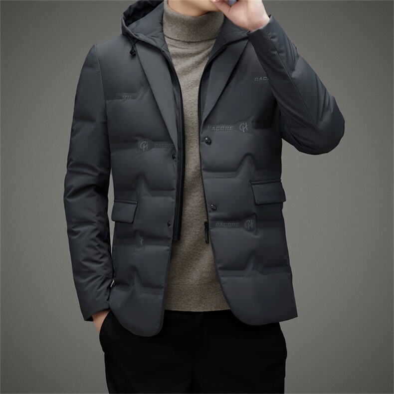 BZ2236钱塘2020-2时尚休闲简约冬季厚款中年男士羽绒服P225,男装羽绒服,钱塘207-2