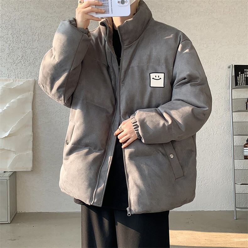 麂皮绒棉衣男大码立领棉袄子男羽绒棉服JM87316-P110图片