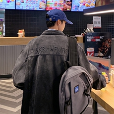 牛仔外套男春秋韩版潮流潮牌夹克男休闲上衣服JK0892-P75，男装夹克，星座308B-1