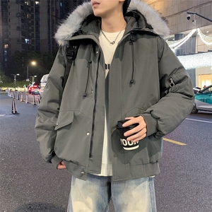 美式毛领派克棉服男冬季加厚工装棉衣情侣外套M060-P110 迷彩P115图片