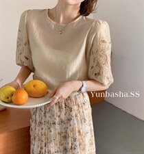 2022韵芭莎夏季新款镂空刺绣上衣,其它,韵芭莎