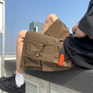 X2408-TP27控价48 工装短裤男夏季新款美式复古潮牌大口袋休闲裤图片