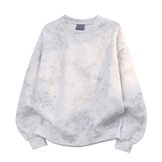 重磅65棉无帽绳450克水洗扎染圆领卫衣硬挺短宽外套男RH5303-P41，女装短外套，星座610B-1