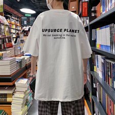 夏季潮牌男士短袖t恤男潮流上衣情侣半袖体恤衫背面字母RT17P28，男装T恤，星座1116-2