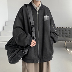 23秋款美式复古麂皮绒飞行棒球服男女夹克外套JF3303-P80控108，男装夹克，电商B370