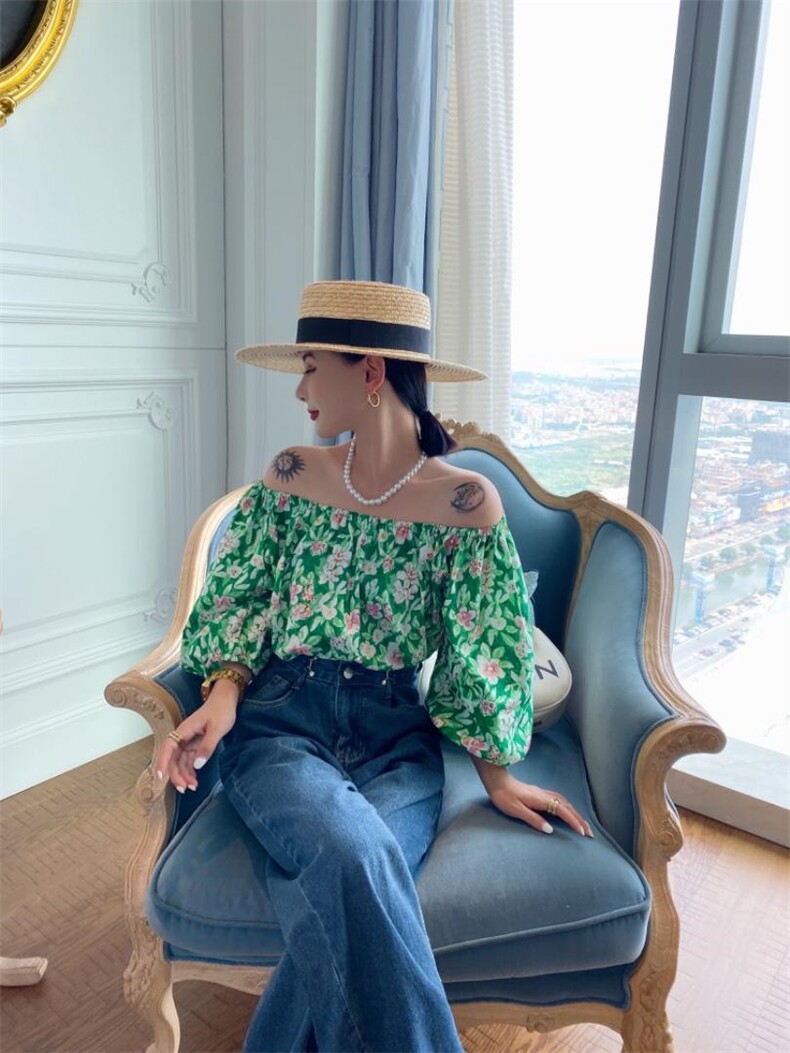 【现货】夏季花小衫，女装，玲珑颂