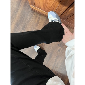 【有货】毛边517弯刀牛仔裤男款修身直筒微喇裤子高街KZA21LL-P48图片