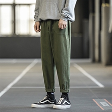加绒百搭潮流2020九分裤男休闲裤直筒工装裤5108-特批22加绒30，男装休闲裤，星座718-1