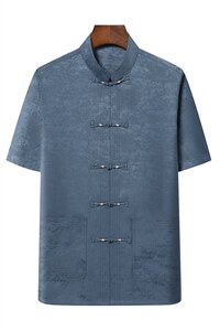风中式绸缎唐装外套中老年唐装套装SFT9793-P115，男装民族服装，星座1105-3