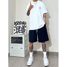 2025夏季新款潮流男士宽松大码五分裤舒服登山布男中裤DK16P30，男装牛仔裤，星座417-3