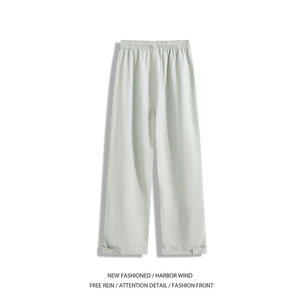 春夏新款户外机能褶皱拉链透气宽松休闲裤B315-K25733-特p36控68图片