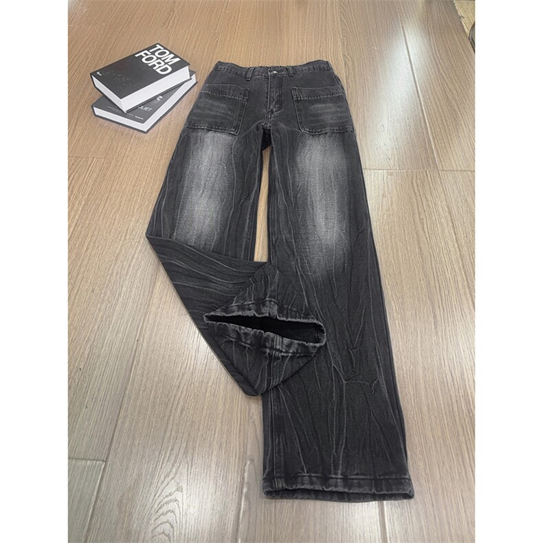 B221美式ins高街暗黑小众重工艺直筒牛仔裤LK24348-特P48控89.9,男装牛仔裤,电商B221