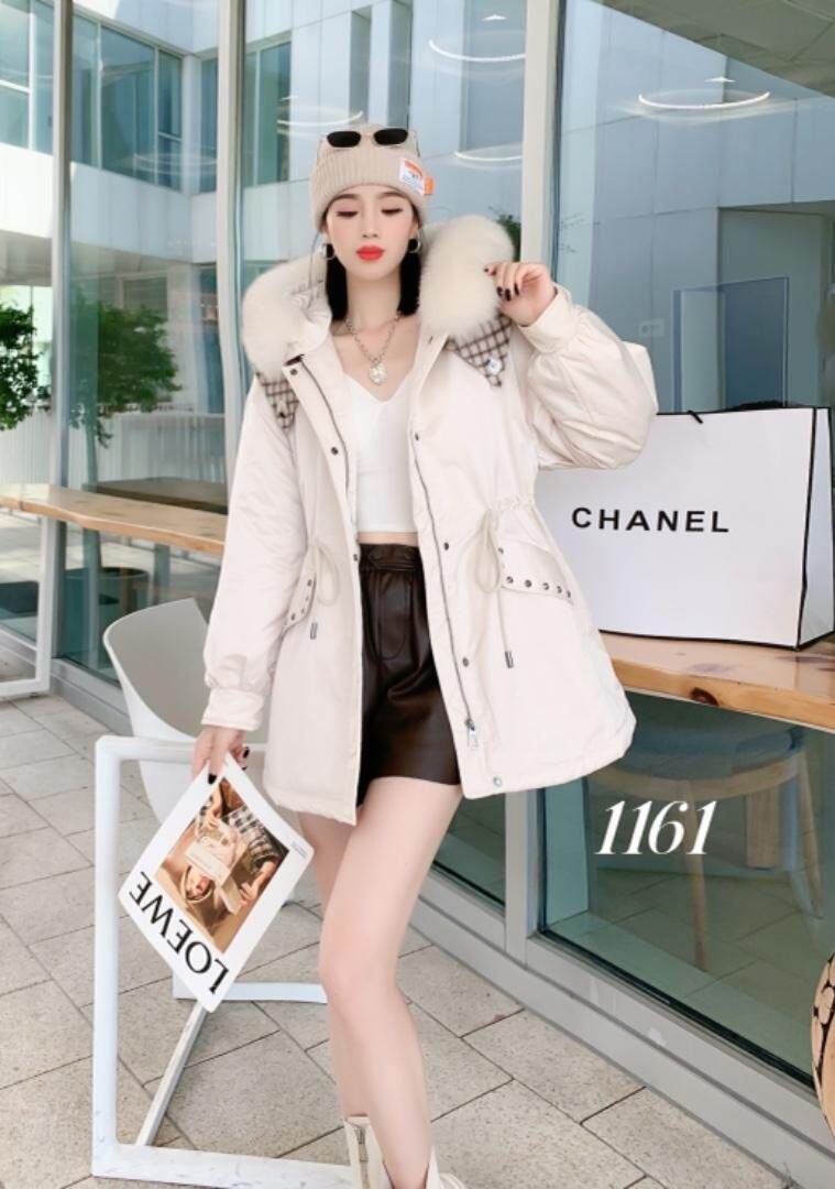 【现货】冬季新款2021新款双面羊绒可脱卸派克服，其它，珍·洛曼